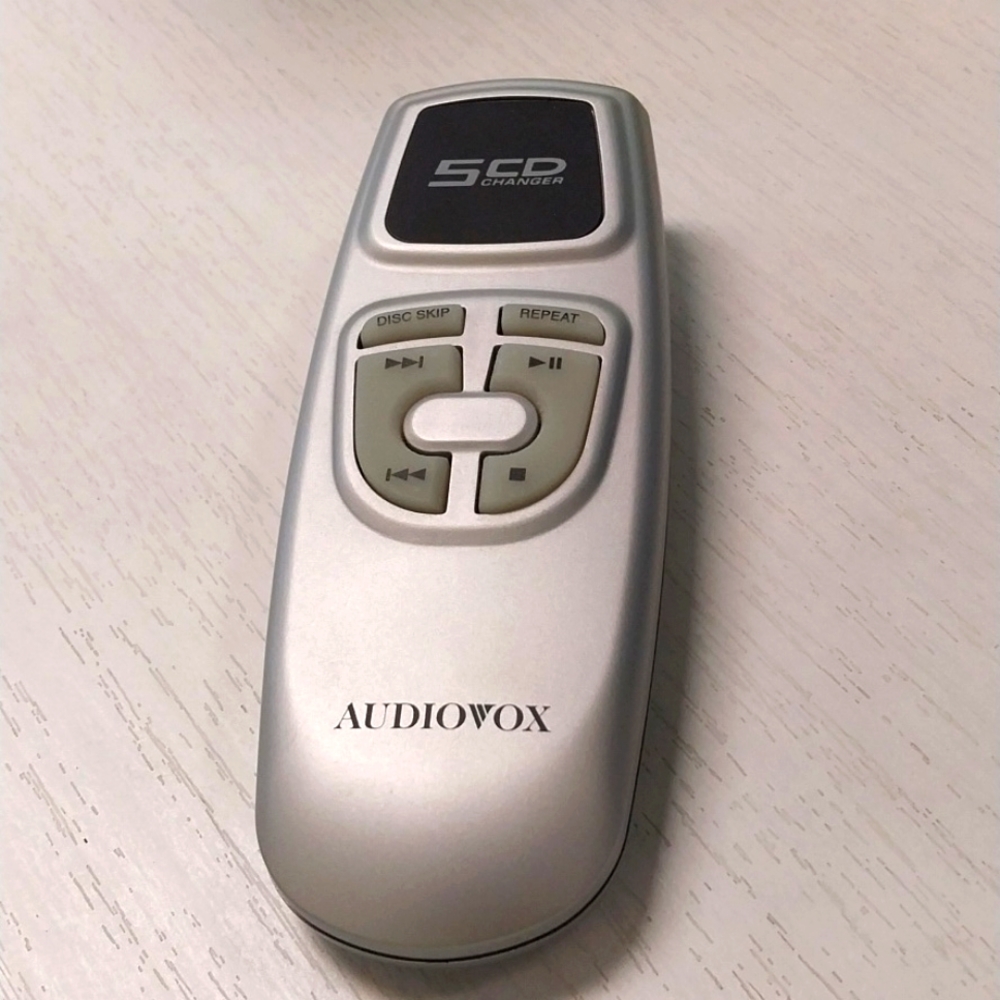 Audiovox 5 cd Stereo Remote Control Grey Gray